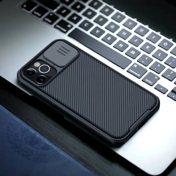 Nillkin CamShield Pro tok kamerafedéllel iPhone 12/12 Pro 6,1″ fekete