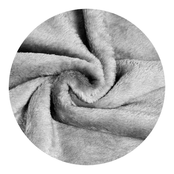 Szürke antiallergén pléd 160×200 cm, vastag 570 g/m² poliészter