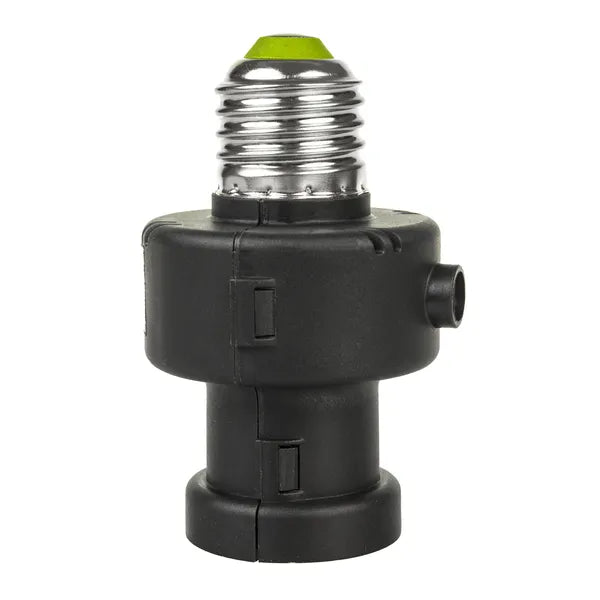 E27 foglalatba csavarható 100 W alkonykapcsolós, időzítős adapter IP20