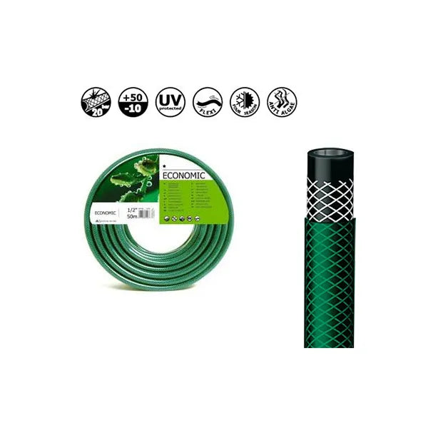 Kerti locsolótömlő Cellfast Economic 1/2″ 50 m, 3 réteg, UV álló