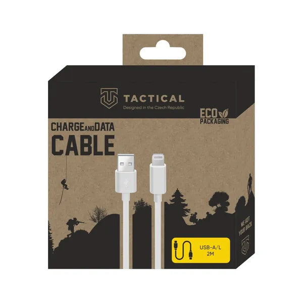 Tactical Smooth Thread USB-A–Lightning töltő- és adatkábel, 2 m, fehér