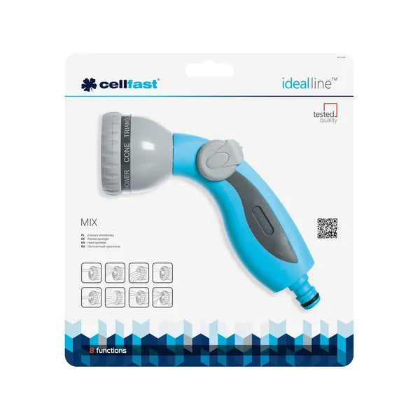 Cellfast 8 funkciós ergonomikus pisztolyos locsoló, 6 bar UNI FIT