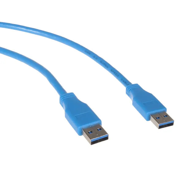 USB 3.0 A–A férfi-férfi kábel, 1,8 m, kék, 5 Gb/s
