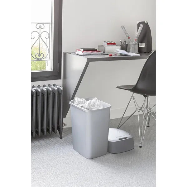 Curver flip bin 25l ezüst szemetes