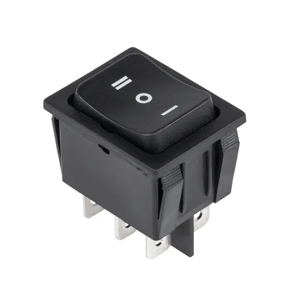 Billenőkapcsoló, 3 állású, 6 pin, 230 V, RS223-4C, széles kivitel