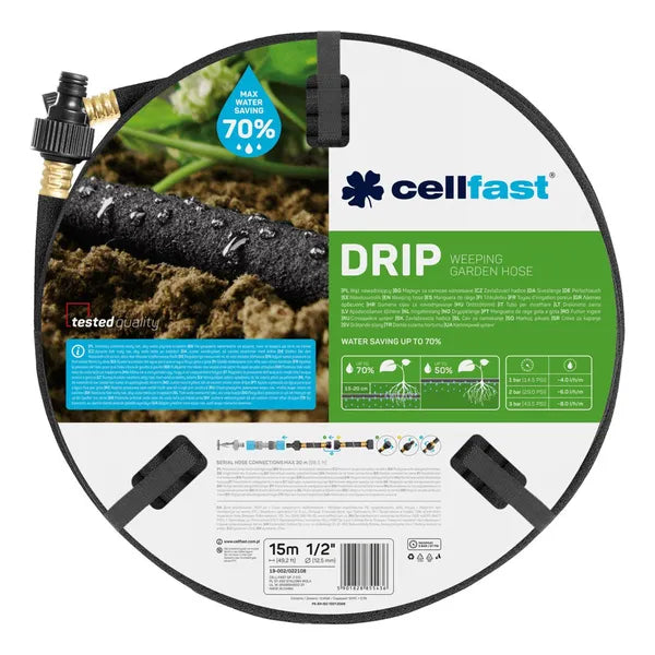 Cellfast Drip víztakarékos csepegtető tömlő 1/2”, 15 m