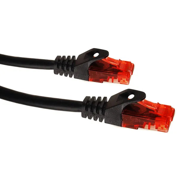 UTP Cat6 RJ45 patch kábel, 3 m, fekete