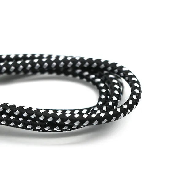 Lightning USB-A–Lightning kábel, 1 m, nylon fonott, 2.4 A gyors töltés