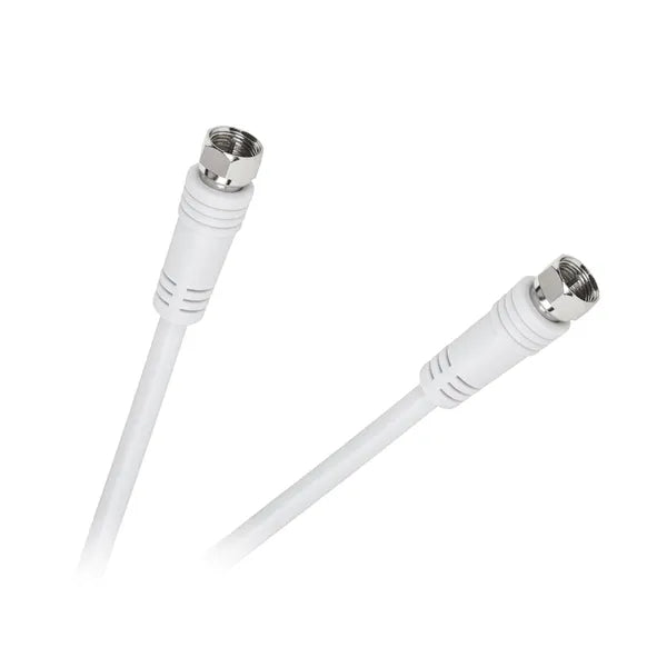Fehér 10 m-es F-F koaxiális műholdas kábel