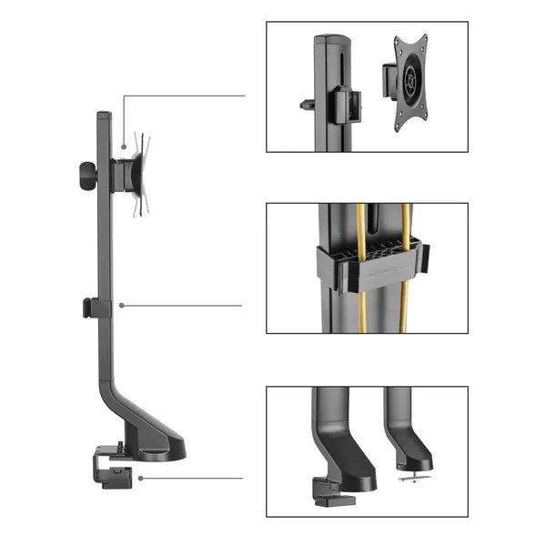 Univerzális asztali monitor tartó 17–32”, 8 kg, VESA 75/100