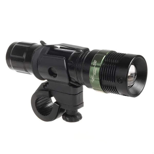 Cree LED biciklilámpa készlet 200 lm zoom, akku+USB töltő, Maclean MCE175