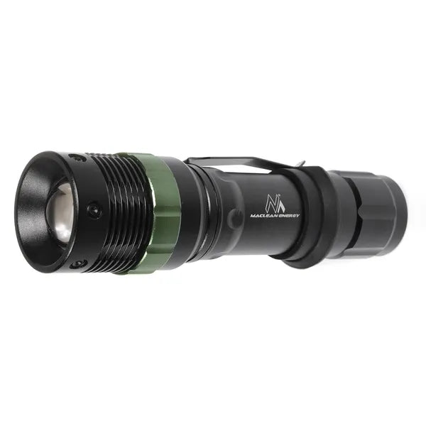Cree LED biciklilámpa készlet 200 lm zoom, akku+USB töltő, Maclean MCE175