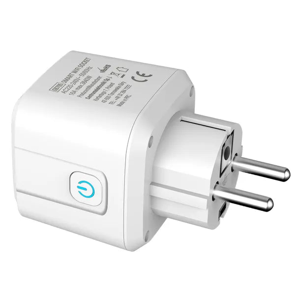 WiFi okos konnektor, 16 A/3840 W, időzítő, Alexa-Google Home