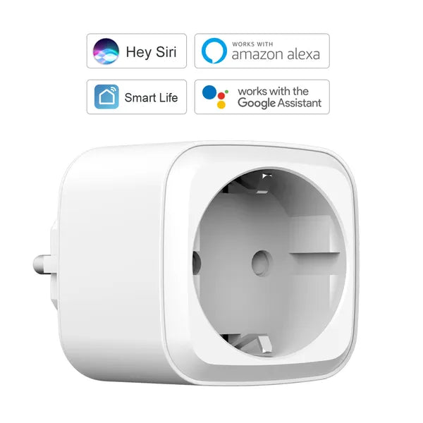 WiFi okos konnektor, 16 A/3840 W, időzítő, Alexa-Google Home