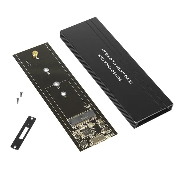 Alumínium M.2 SATA SSD külső ház, USB 3.0, 2230-2280, Maclean MCE582