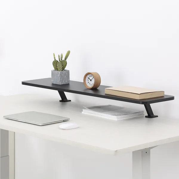 Ergo Office bilincses monitorpolc 100×26 cm, 13–32”, 20 kg, fekete
