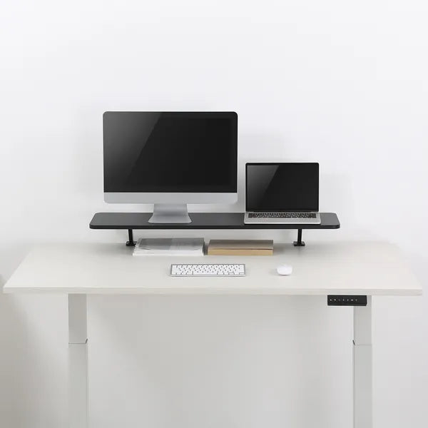 Ergo Office bilincses monitorpolc 100×26 cm, 13–32”, 20 kg, fekete