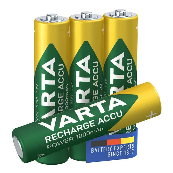 Varta Ready2Use AAA (R03) 1000 mAh újratölthető akku, 4 db