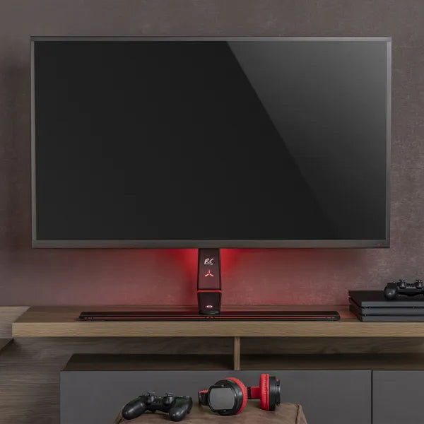 Szabadon álló gaming monitorállvány 32-55”, RGB LED, VESA 400x400, 40 kg