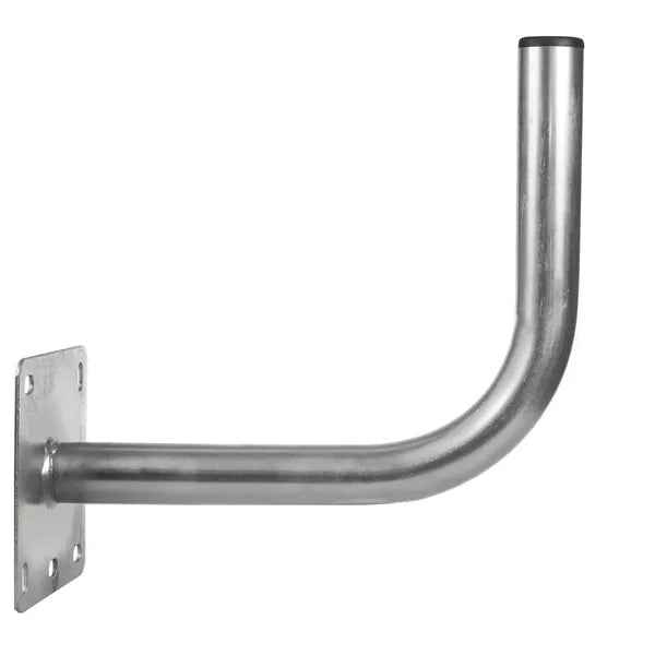 Erkélyes, homlokzati 40 cm-es műholdas antennatartó, Ø38 mm, horganyzott acél