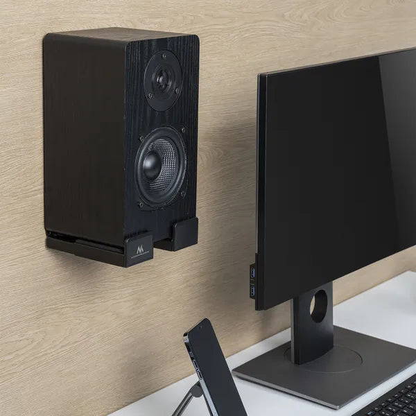 Állítható fali hangprojektor tartó 90-154 mm, 15 kg, fekete – Maclean MC-932