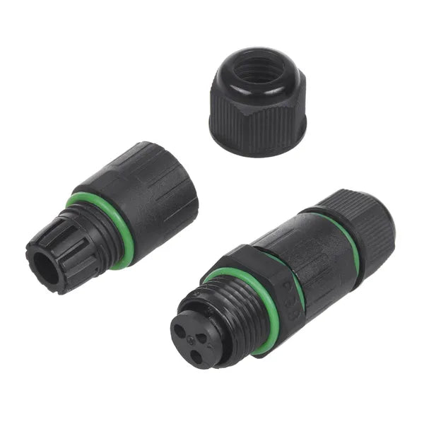 Vízálló 3-pólusú kábelcsatlakozó, IP68, 250 V, 0,5-1,5 mm²