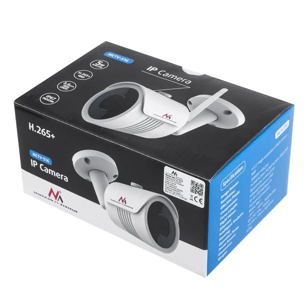 Maclean 5MP WiFi IP kamera, kültéri tubus, IP67, H.265+, CMOS 1/2.5"