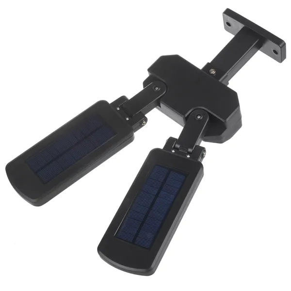 Napelemes LED utcai lámpa mozgásérzékelővel, távirányítóval, 5W, 2x450lm, 6500K