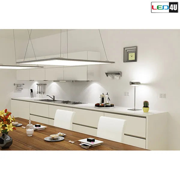 LED panel függesztő készlet, 4×1 m acél sodrony, 300×300–600×1200 mm
