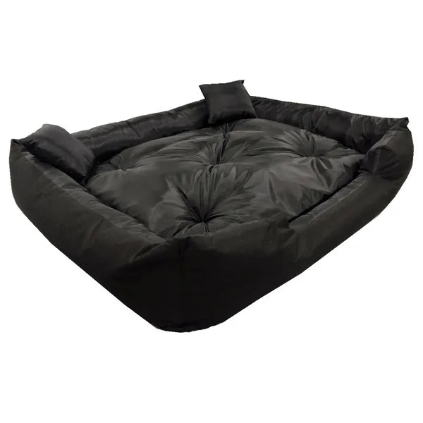 Ecco fekete kutya- és macskaágy 75×65 cm, vízálló, 2 párnával