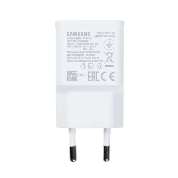 Samsung 15W fehér hálózati gyorstöltő USB-A kimenettel