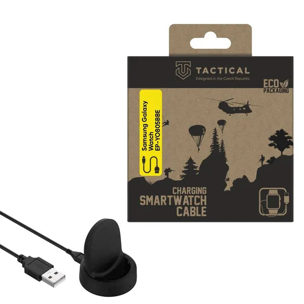 Tactical USB töltőkábel Samsung Galaxy Watch 42/46 mm órákhoz, 100 cm
