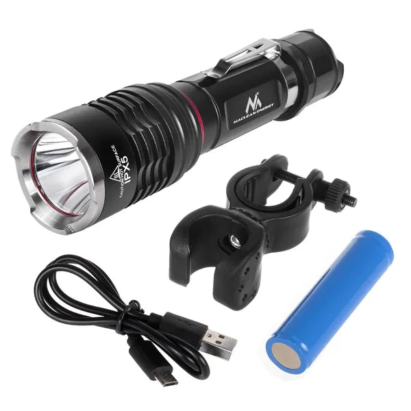 Maclean Energy USB tölthető Cree LED kerékpár lámpa, 800 lumen, IPX5