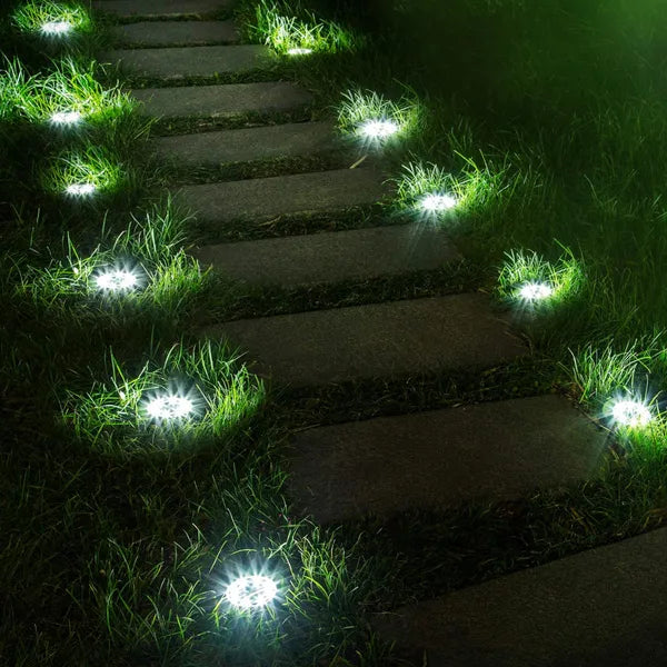 Kerti süllyeszthető napelemes LED lámpa IP44, 12 LED, 4000 K, 70 lm