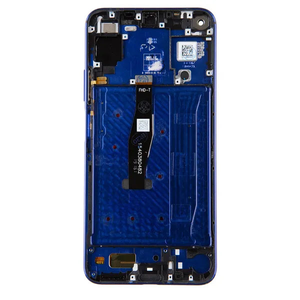 Huawei Nova 5T LCD kijelző + érintő + előlap, lila