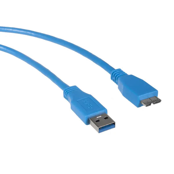 USB 3.0 A–Micro B kábel, 0,5 m, 5 Gb/s, kék