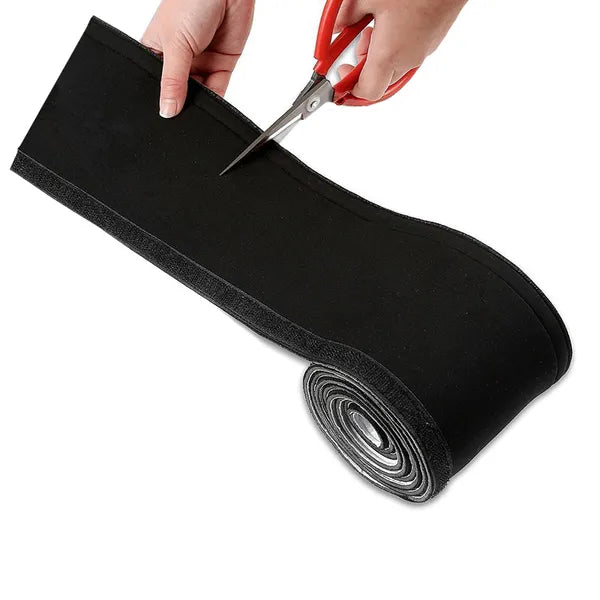 Neoprén kábelrendező takaró 110 mm × 2 m, fekete-fehér, tépőzáras