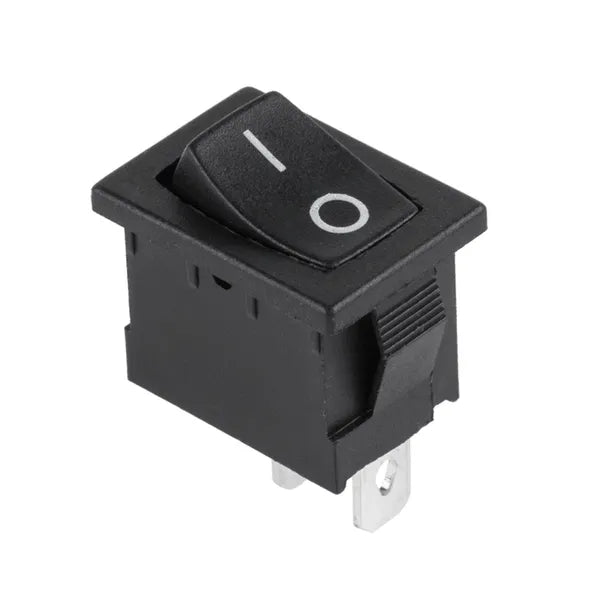 Keskeny 2 tűs, fekete ON–OFF billenőkapcsoló MRS-101-2