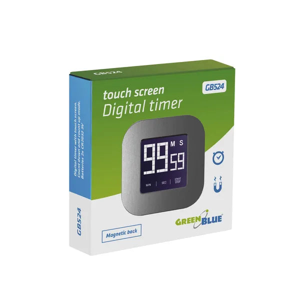 Digitális konyhai időzítő érintőkijelzős, mágneses, 99 perc – GB524