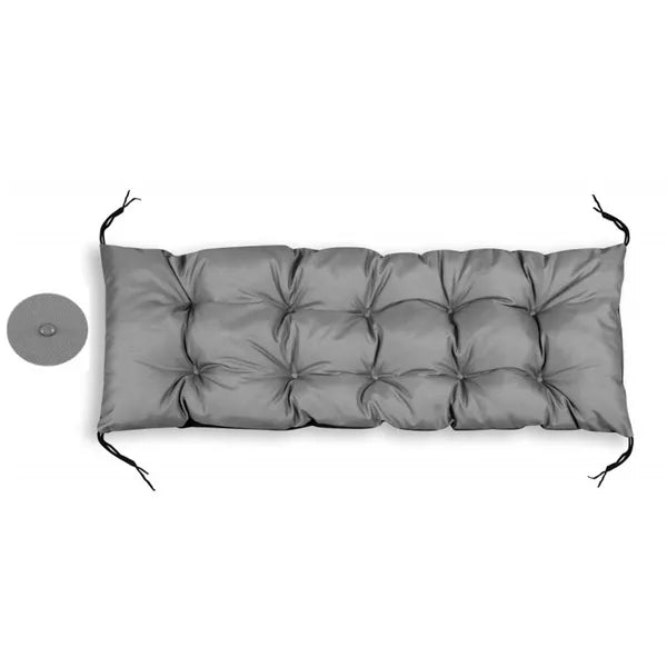 Vízlepergető kerti párna 150×50 cm, 10-12 cm vastag, szürke