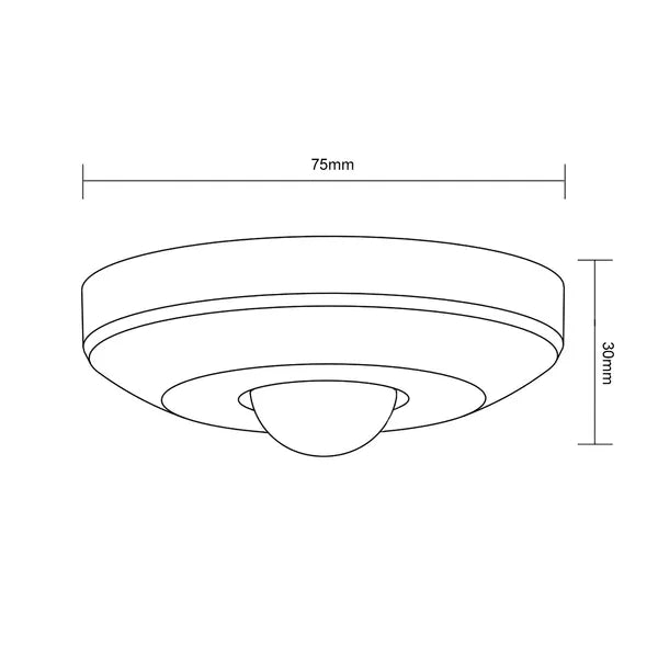 Maclean MCE231 mennyezeti PIR mozgásérzékelő, 360°, 6 m, 100 W LED