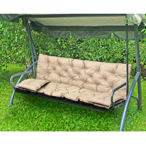 Vízlepergető kerti párnaszett 150×60×50 cm + 2 db 42×42 cm, bézs