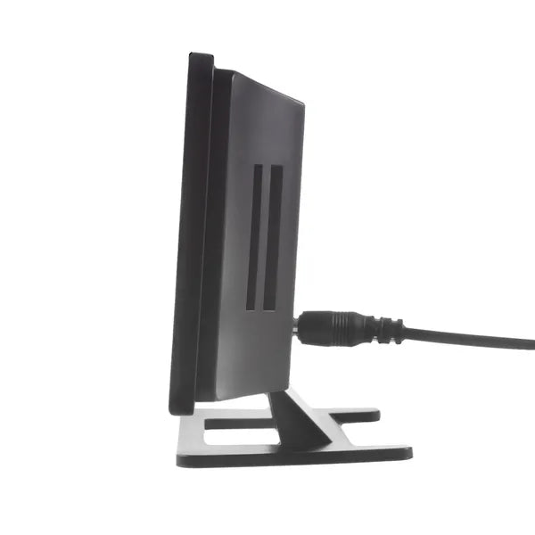 Digitális ébresztőóra hő- és páratartalom-mérővel, USB-C, fekete, 18 cm