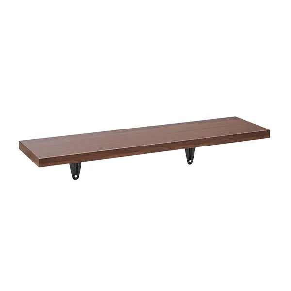 Fali polc szett 6 db, 8 kg teherbírás, MDF, dió, 43×11,4×1,5 cm