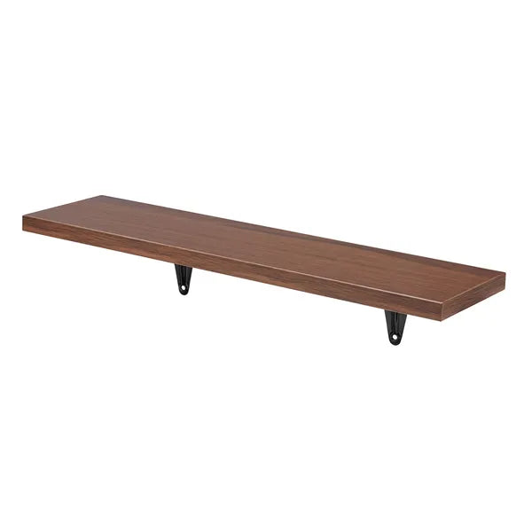 Fali polc szett 6 db, 8 kg teherbírás, MDF, dió, 43×11,4×1,5 cm