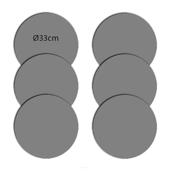 6 db 33 cm kör alakú filc tányéralátét szett – „A csók” minta