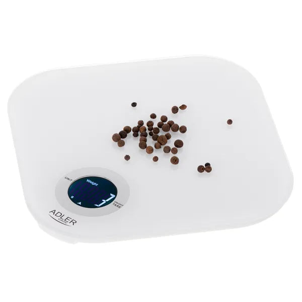 Digitális konyhai mérleg LCD kijelzővel, 10 kg, 1 g pontosság, edzett üveg