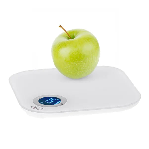 Digitális konyhai mérleg LCD kijelzővel, 10 kg, 1 g pontosság, edzett üveg