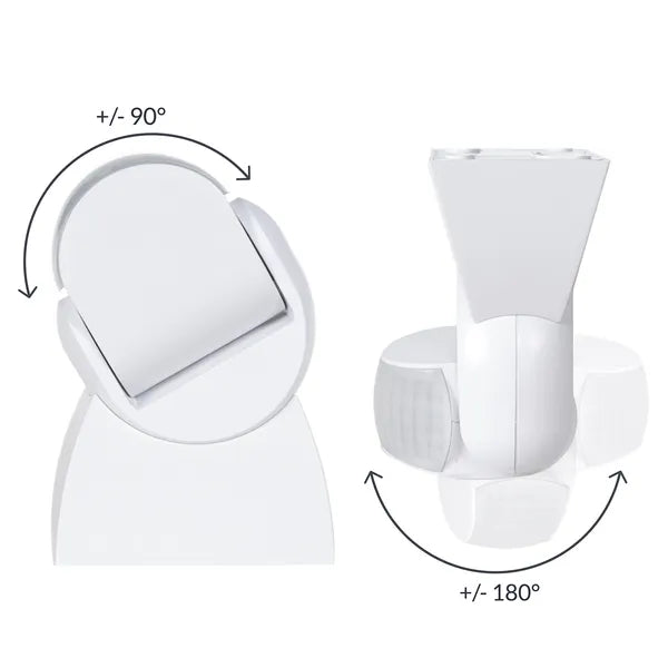 PIR mozgásérzékelő, IP65, 12 m/180°, fehér, 230 V, Maclean MCE201W