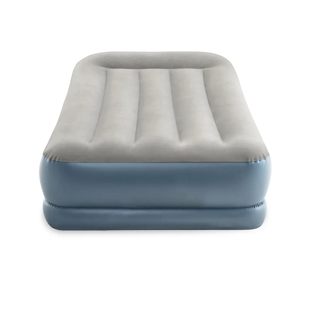 Intex 64116ND felfújható 1 személyes légmatrac beépített pumpával, 199 x 91 x 30 cm, világos szürke-világos kék
